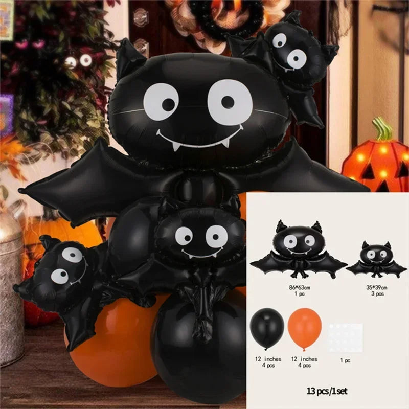 12–13 Piece Black & Orange Happy Halloween Balloon Set - product image 7