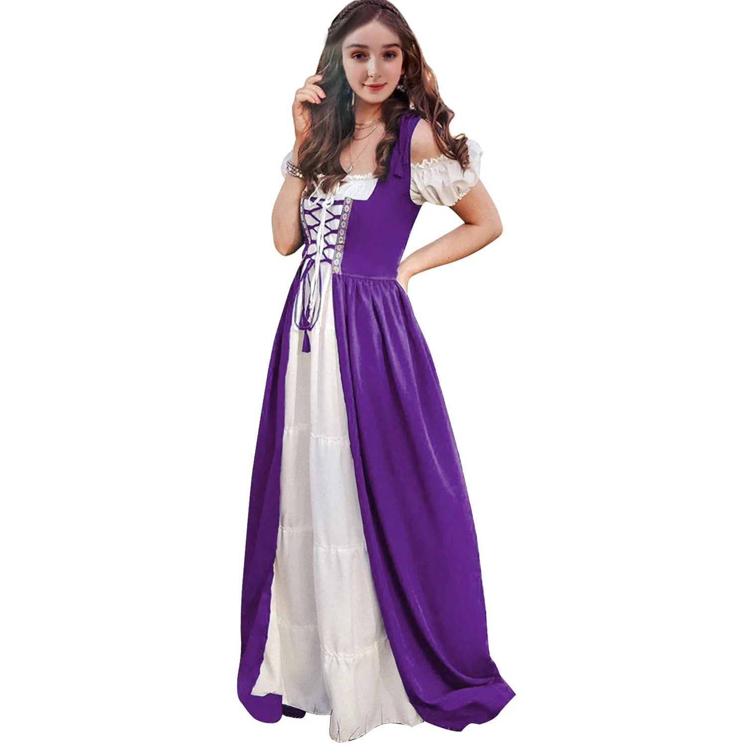 Medieval Renaissance Drama Dance Costume Halloween Girdle Cos Dress Halloween Costumes for Women Dress Love - product image 15