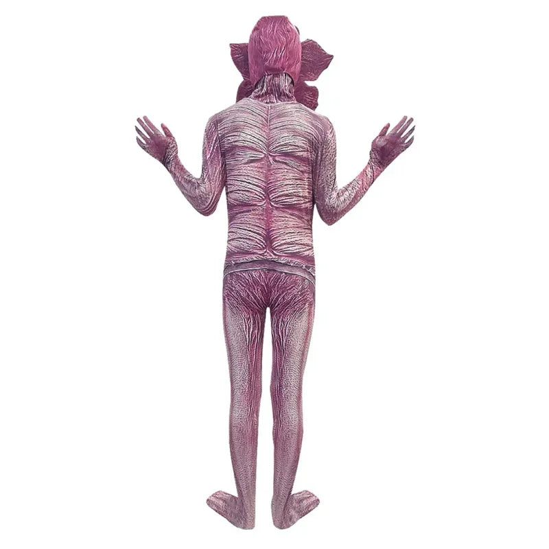 Adult Kid Cosplay Jumpsuit Demogorgon Cosplay Jumpsuit Bodysuit Mask Outfits Halloween Carneval Suit