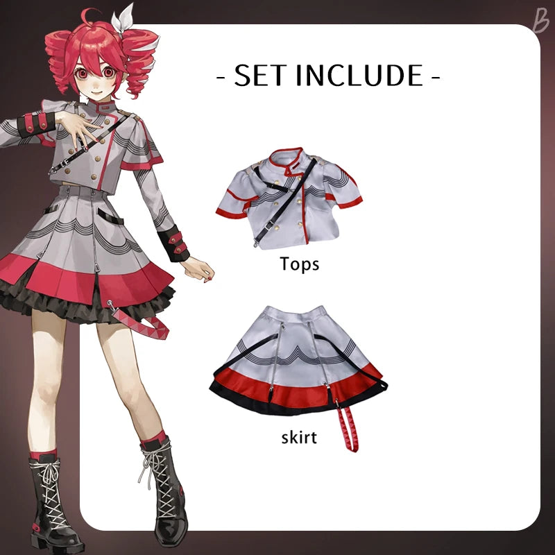 Kasane Teto Costume Adult Uniform Halloween Costumes Anime Women Game - Costume Wig / XS（old）