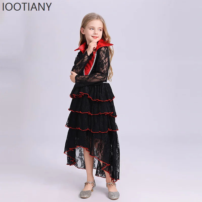 Girls' Witch Dress Costume - Black - Design 2 - product image 3
