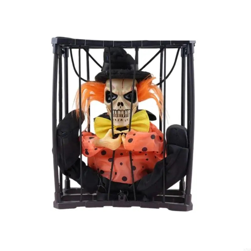 Skeleton Animatronic Decoration - Halloween Decoration - Yellow Skull