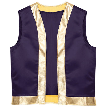 Men's Toad Sleeveless Vest Waistcoat Arabian Prince Lamp Up Mythical Costume - alternate view 8