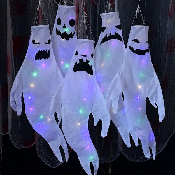 Hanging Ghost Halloween LED Luminous Ghost Children's Gift Scary Party Props Home Outdoor Courtyard Bar - product image 1