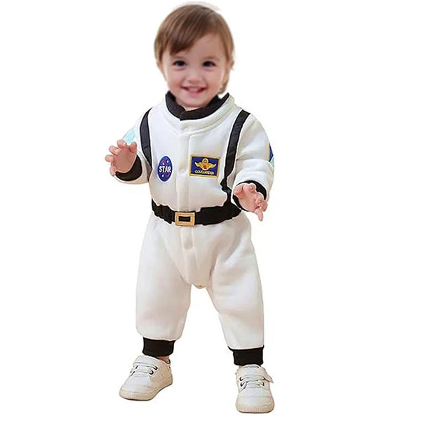 Baby Toddler Astronaut Costume Embroidered Space Suit Jumpsuit Costume Fall and