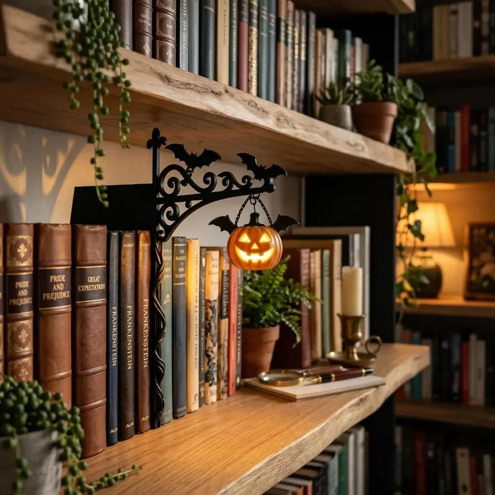 Cozy Ghost Shape Halloween Library Shelf Lanterns Cut Figurine Miniature - product image 7