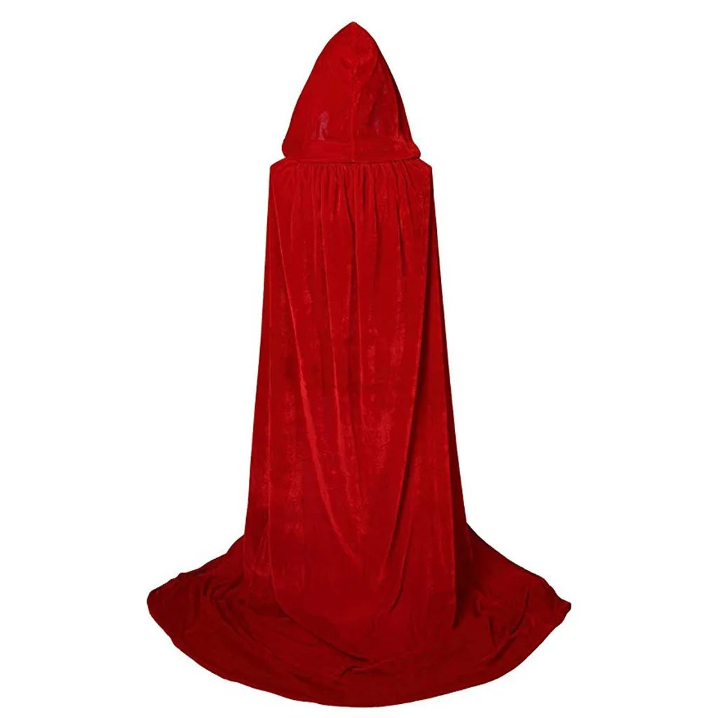 Halloween Cloaks Gothic Hooded Cloak Adult Elf Witch Long Purim Carnival Capes Robe Larp Women Men Vampires - product image 3