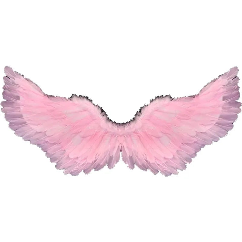 Creative Angel Feather Wings with Elastic Straps Bright Color Lightweight Wings
