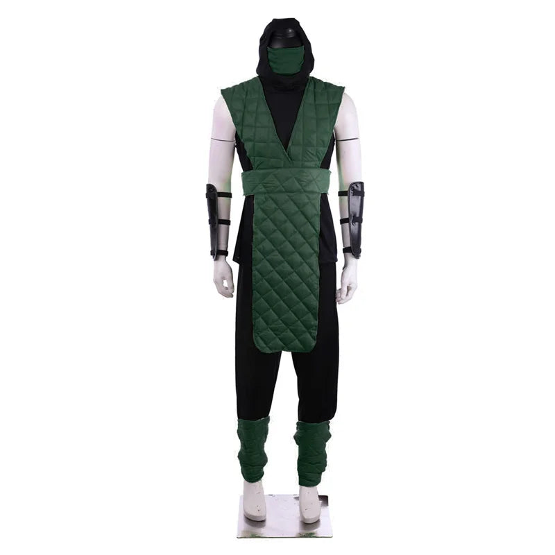 Game Mortal X Scorpion Costume Sub-Zero Costume Yellow Blue Battle Combat Men's Outfit - YELLOW / M
