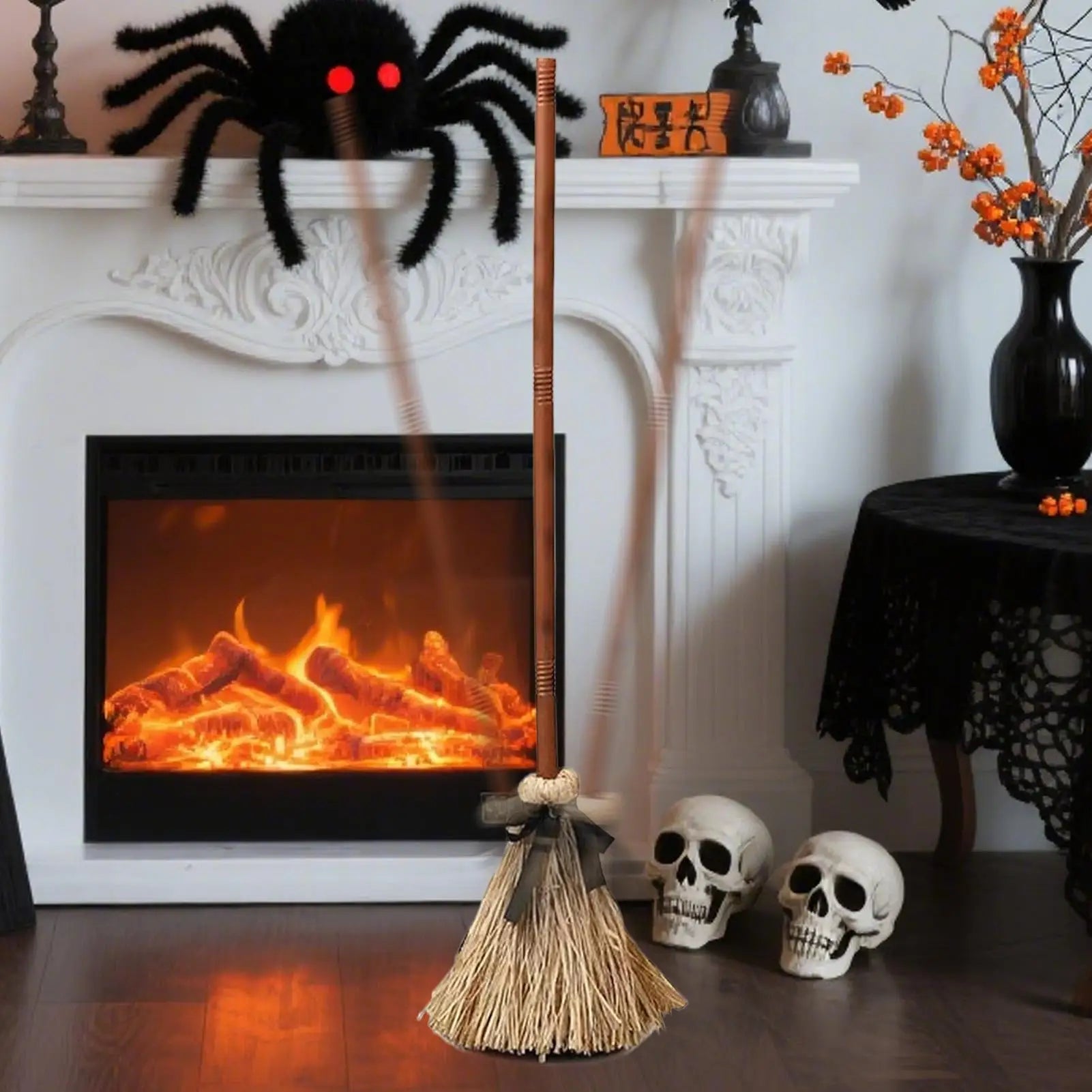 Floating Witch Broom Haunted Dancing Moving Broomsticks Magics Enchanter - product image 1