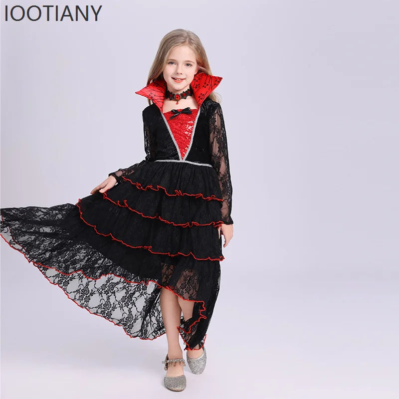 Girls' Witch Dress Costume - Black - Design 2 - product image 5