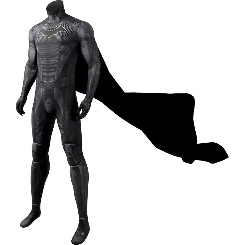 Batman Gotham Knights Costume Superhero Bruce Wayne Jumpsuit Halloween Cosplay Props Bodysuit - J23004B without mask / Size M