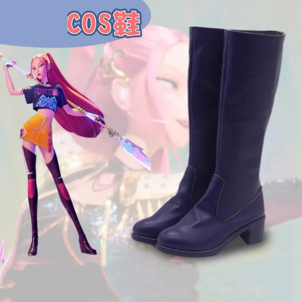 Children Cosplay Performance Costume Shoes K-POP Rumi Group Concert Halloween Mira Zoey Boots Shoes - product image 9