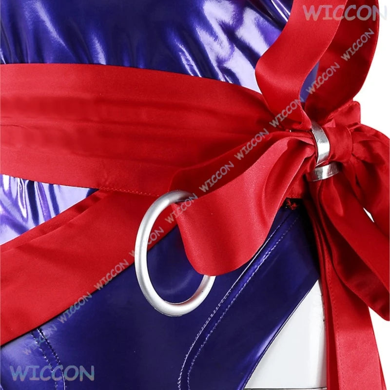 Uniform / Halloween Uniform Purple Rivals Psylocke Official Costume Women Game Character - wig / XL