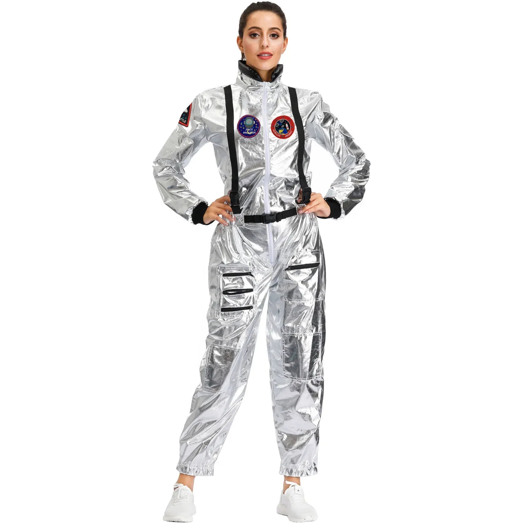 Halloween Adult Kids Astronaut Costume Couples Spaceman Costume Space Suit Halloween - Men / M