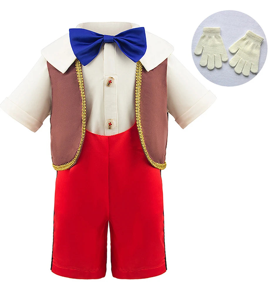 Kids Pinocchio-Inspired Halloween Costume Set