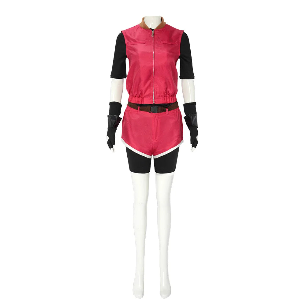 Halloween Costume Special Offer Claire Redfield Costume Anime Claire Outfit Vest Shorts - set / XXXL