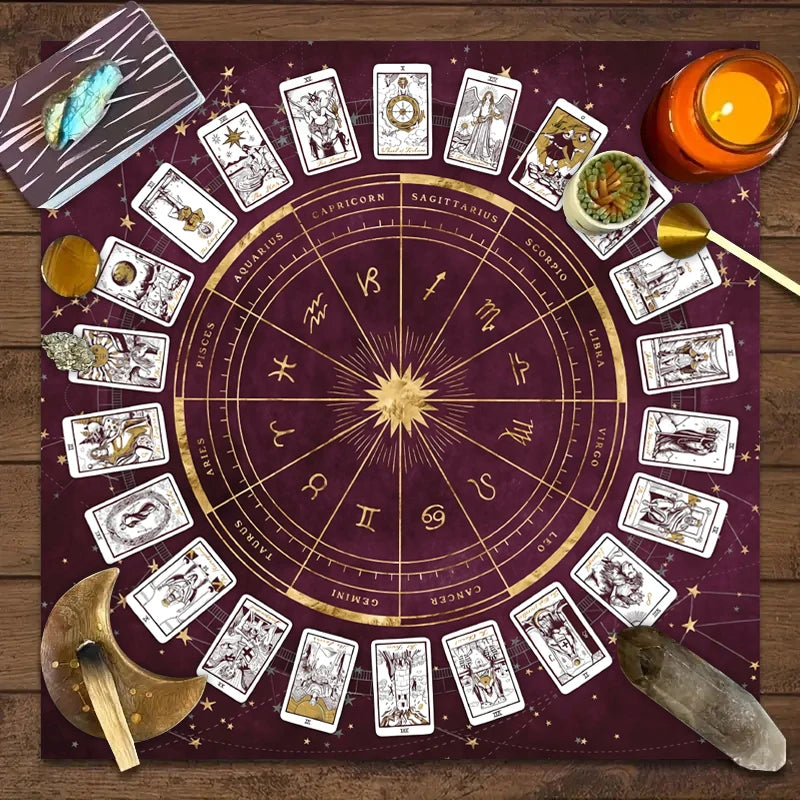 Zodiac Tarot Reading & Altar Cloth
