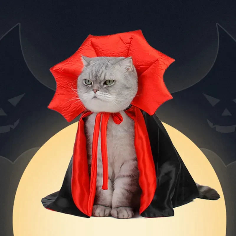 Pet Vampire Funny Dog Cat Small Dogs Cloak Costume - alternate view 2