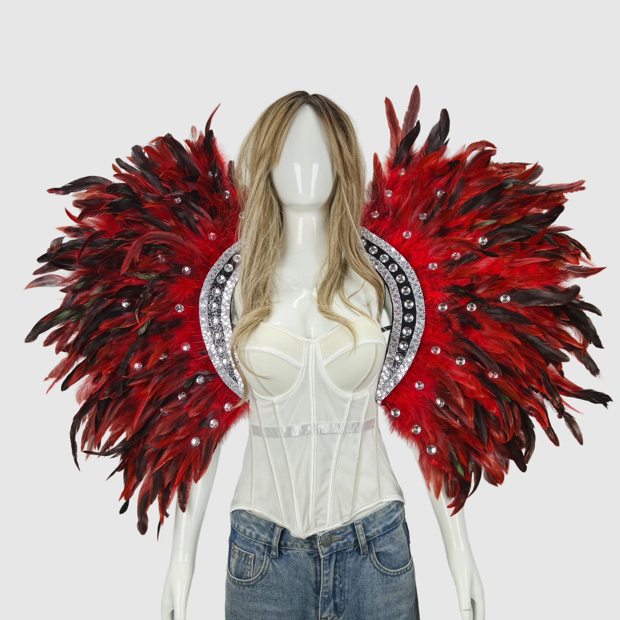 Feather shawls and scarves for Halloween, unisex, feather carnival - product image 13