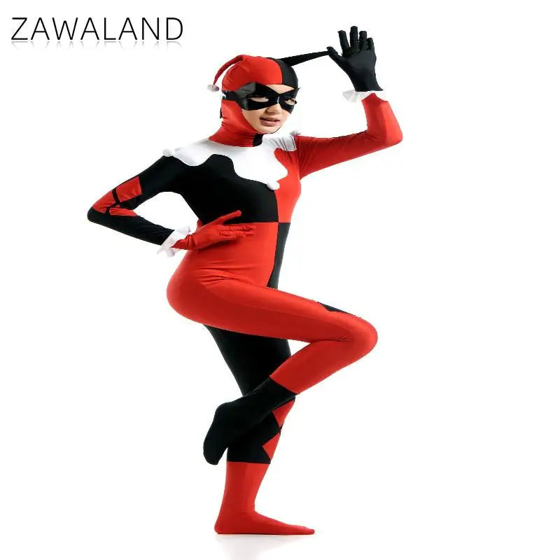 Zawaland Adult Clown Costume Halloween Bodysuit Suit Jumpsuit - product image 5