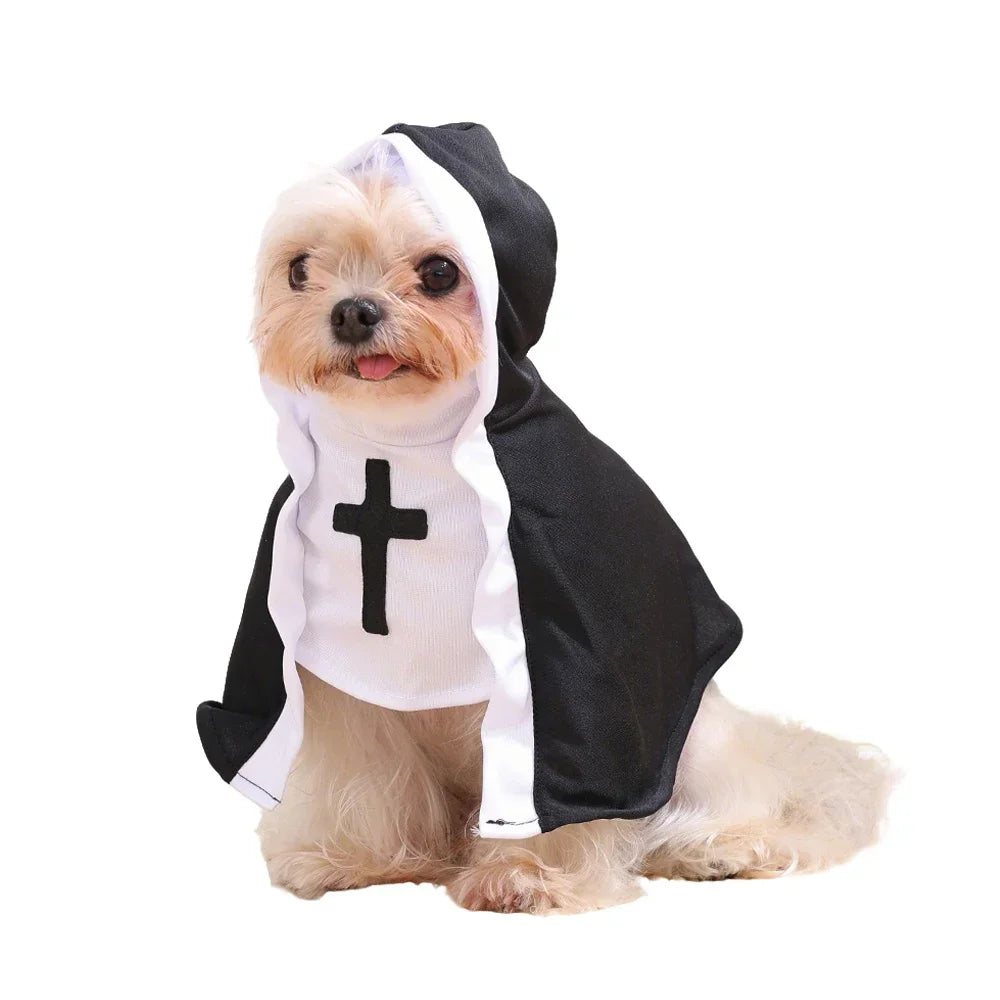 Cat & Dog Halloween Costume - Costume Dress for Pets - Nun Costume / XS - product image 7