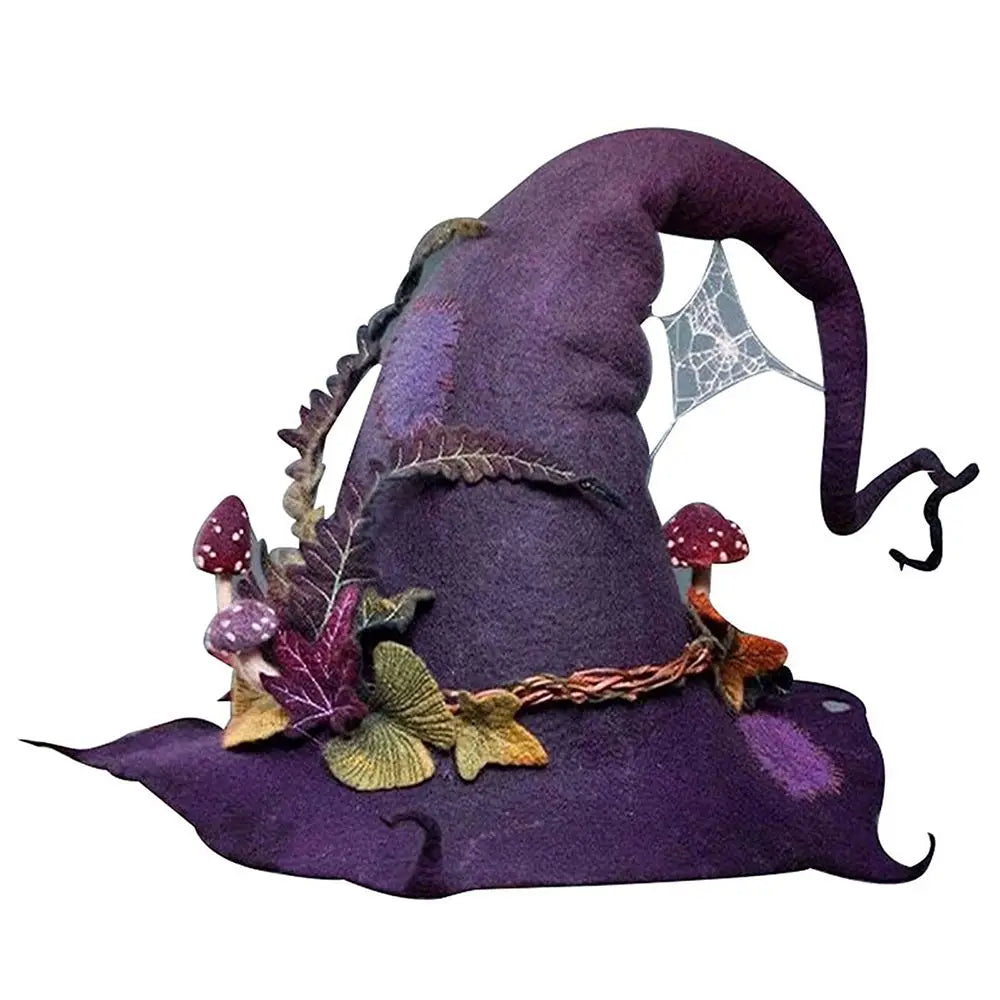 Masquerade Props Halloween Party Wide Brim Fashion Felt Witch Hats Magic - product image 1