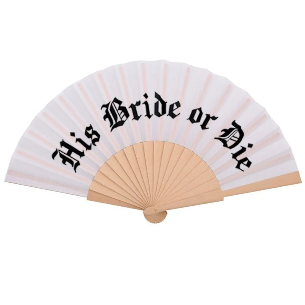Vintage Gothic His Bride or Die Fan Large Retro Halloween Black White Hand - product image 7