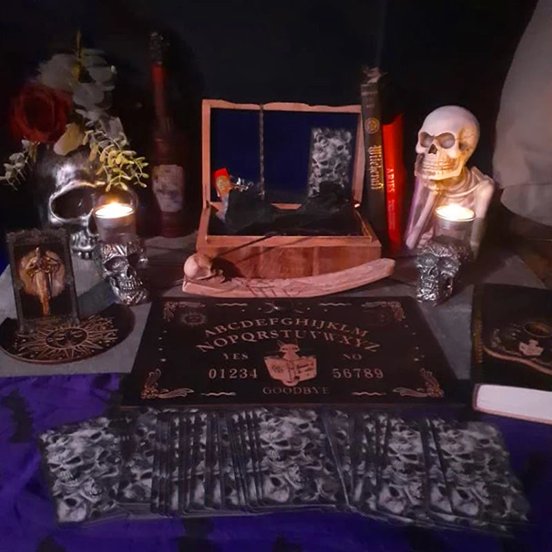 12-Inch Engraved Wooden Pendulum Divination Board