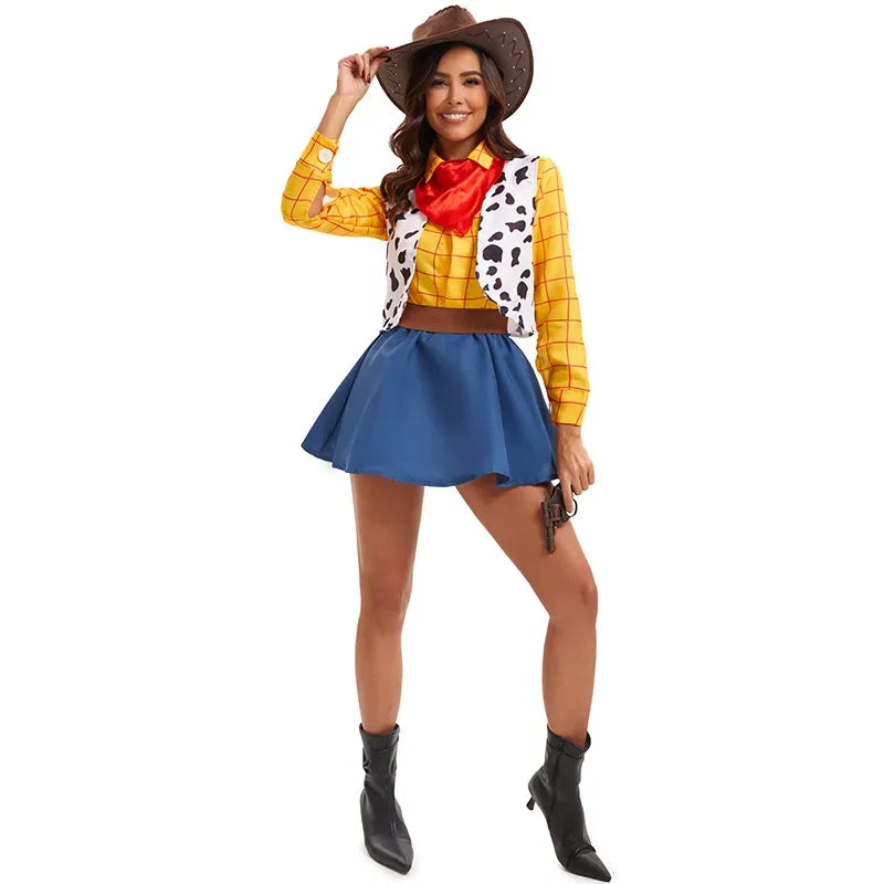 2026New Halloween Woody Costume Family Matching Outfits Couple Costume Woody Sheriff - View 5