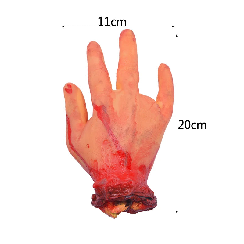 Horror Halloween Party Props Scary Bloody Fake Hand Finger Leg Foot Heart for - product image 18