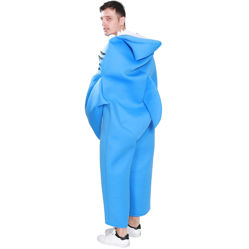 Adult Funny Shark Costume Halloween Animals Cosplay Outfits Carnival Easter Purim Fancy Dress