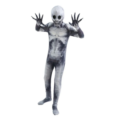 Halloween Ghost Skin Costume, Shadow Demon Bodysuit Costume for Kids Dress Up Party Grim Reaper Costume Scary - product image 7