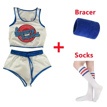 Rabbit Bunny Jam Costumes Space Lola Bunny Rabbit Cosplay Costume Women Halloween Party Clothes Carnival Suit WE7J5D