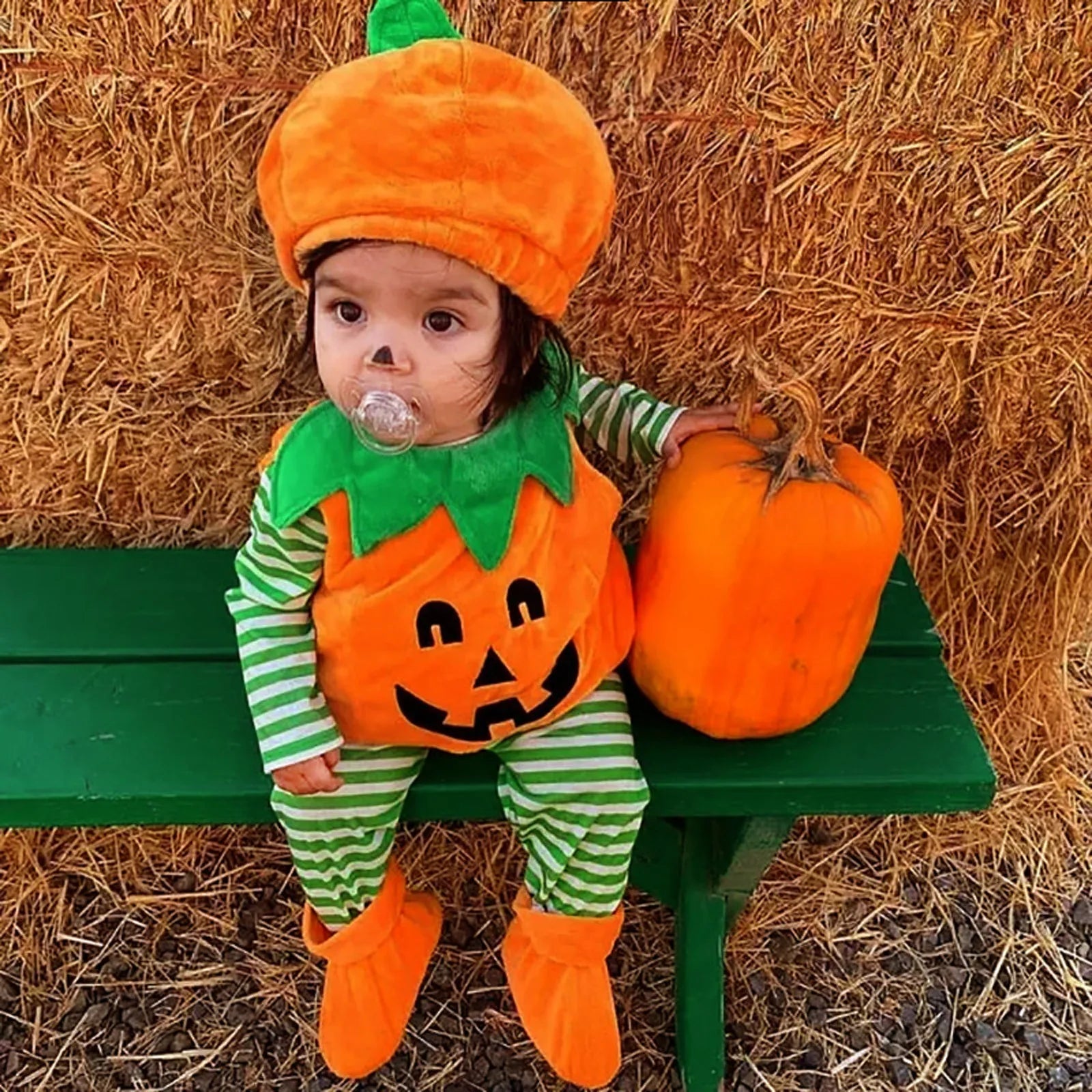 Kids' Pumpkin for Girls Boys Clothing Suit Hat - alternate view 3