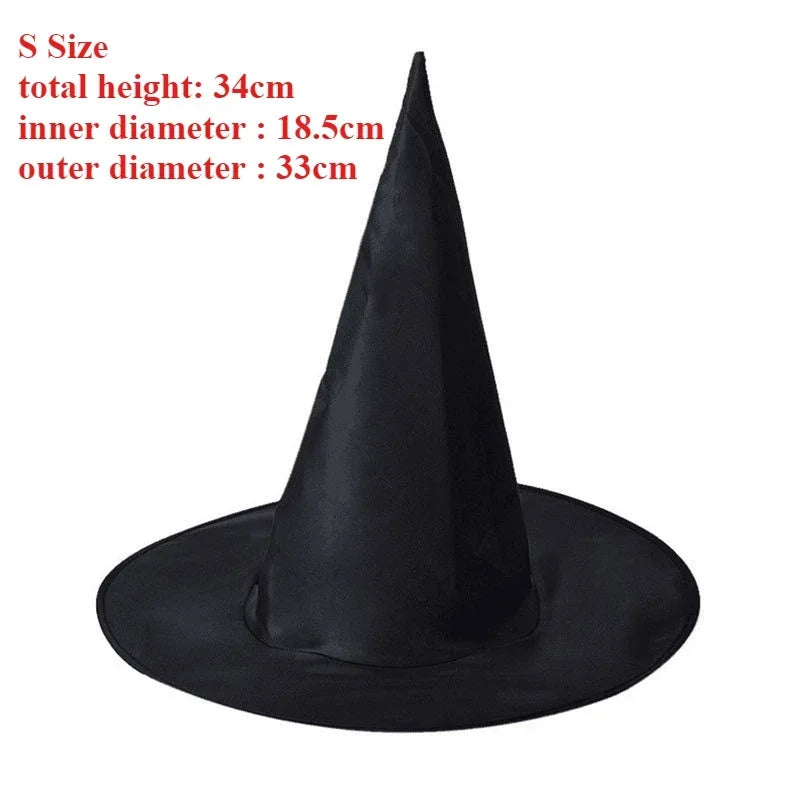 10pcs Halloween Costume Witches Hats for Women Kids Cloth Magician Hat Witch Hat Masquerade Ball Party - product image 7