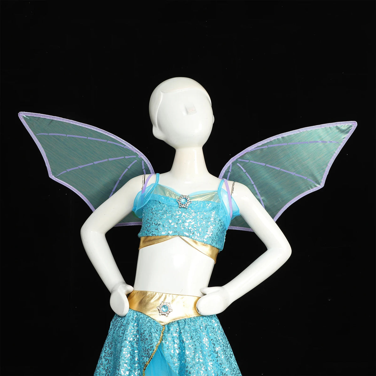 Bat Costume Dress Up Wing Vampire Witch Wing Halloween Cosplay Party - view 3