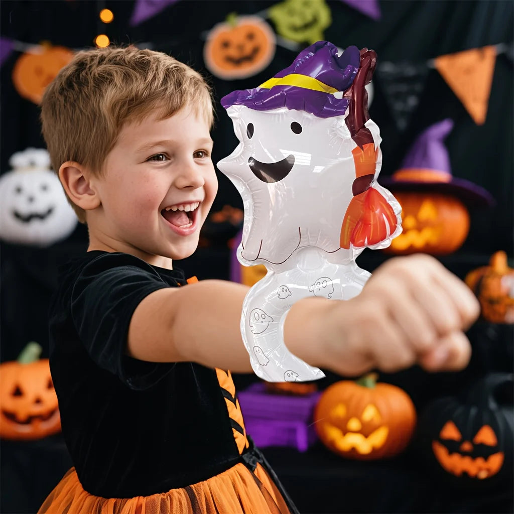 Halloween Wrist Balloon Set Cartoon Pumpkin Bat Skull Design Colorful Party Favors - product image 4