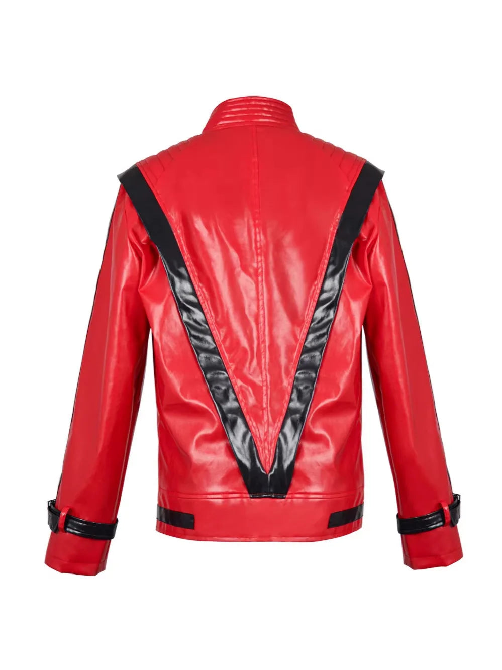 Thrilling Night Michael , red leather jacket, retro 80s singer Costume - alternate view 2