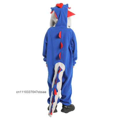 Animal Dinosaur Cosplay Niño Costume Dinosaurs Carnival Halloween Outfit Blue Cute Dinosaures Onesie Clothing - product image 2
