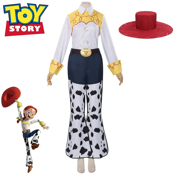 Toy Story Jessie Costume Full Set Movie Character Halloween Costume for Adult Women - 1 Set / XXL