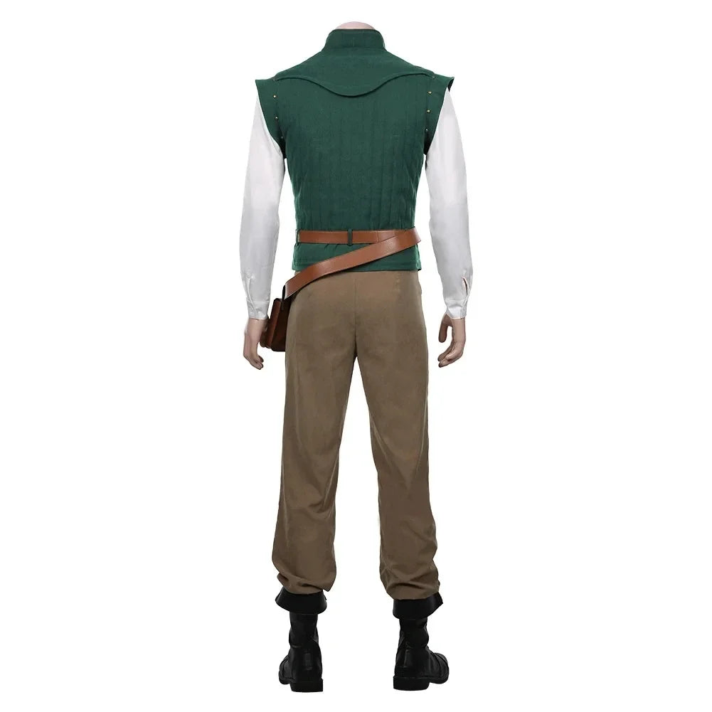 Anime Flynn Rider Tangled Long-Haired Tower Princess Costume Adult