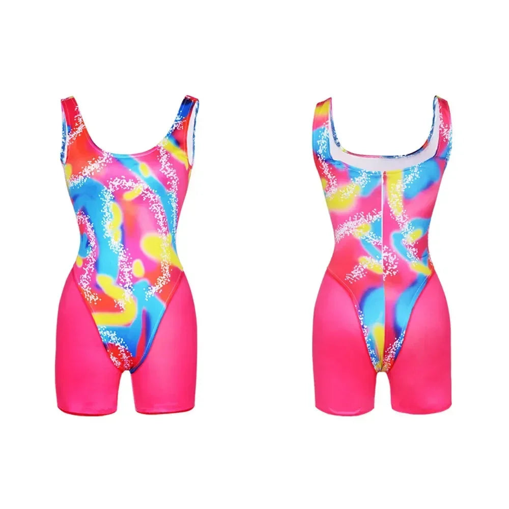 80s Workout Costume for Halloween Costume 80s 90s Workout Outfit for Adult Men's Include - barbie / XXL
