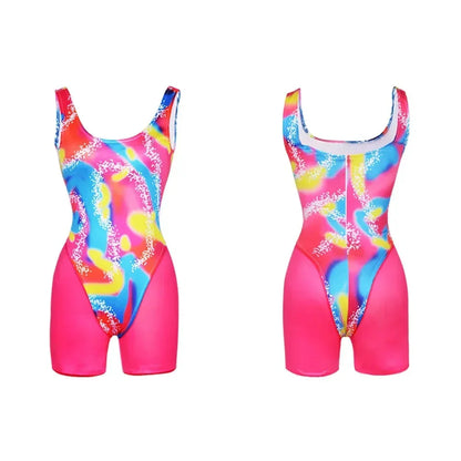 80s Workout Costume for Halloween Costume 80s 90s Workout Outfit for Adult Men's Include - barbie / XXL