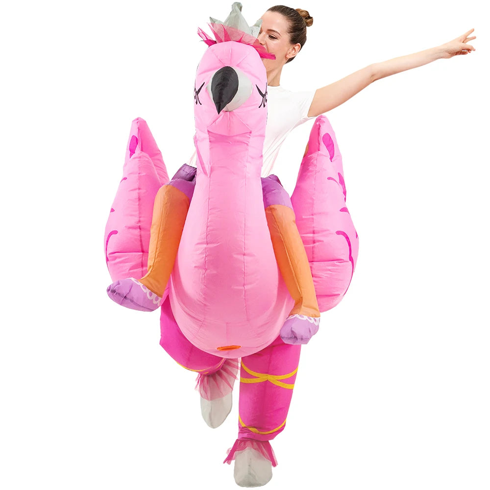Halloween costume party fun role-playing costume flamingo inflatable costume funny costume adult blowing suit - product image 4