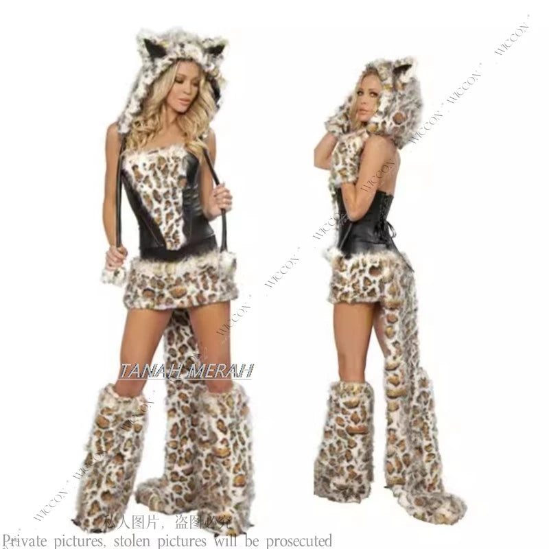 Halloween Party Frog Penguin Panda Cat Fox Monster Dinosaur Pirate Cosplay Costume Jumpsuit Woman Man Party Role Play Bunny Girl