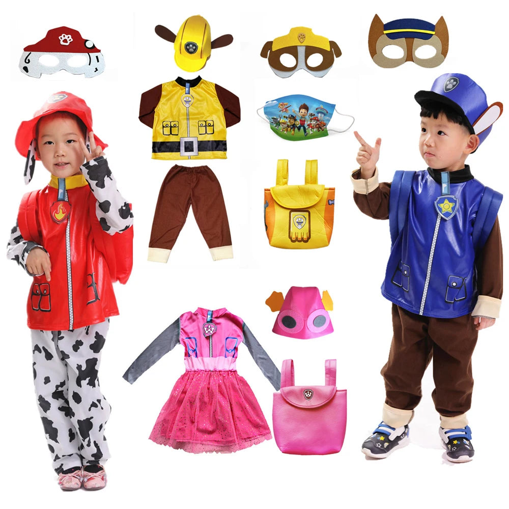 Rescue Pup Patrol-Inspired Kids Costume Children Tops Pants Patrol Uniform Costume