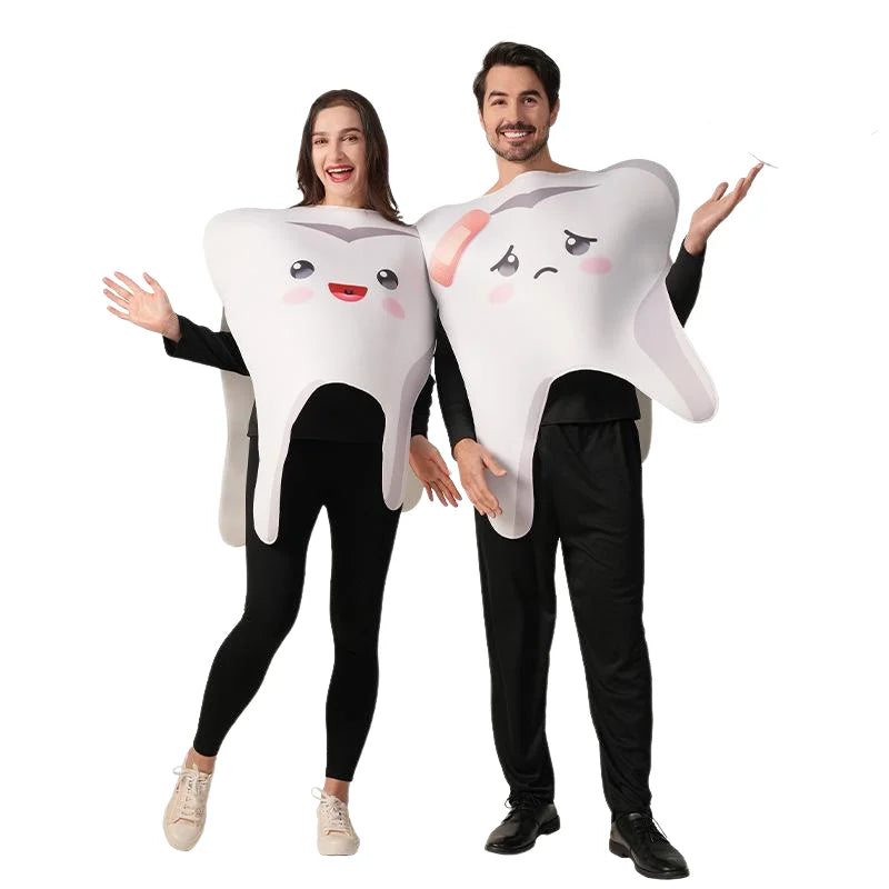 2Pcs/Set Teeth Party Costume Women's Men's Carnival Disguise Funny - view 5