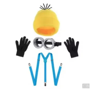 Adult Funny Accessories Goggles Glasses Yellow Beanie Gloves - alternate view 9
