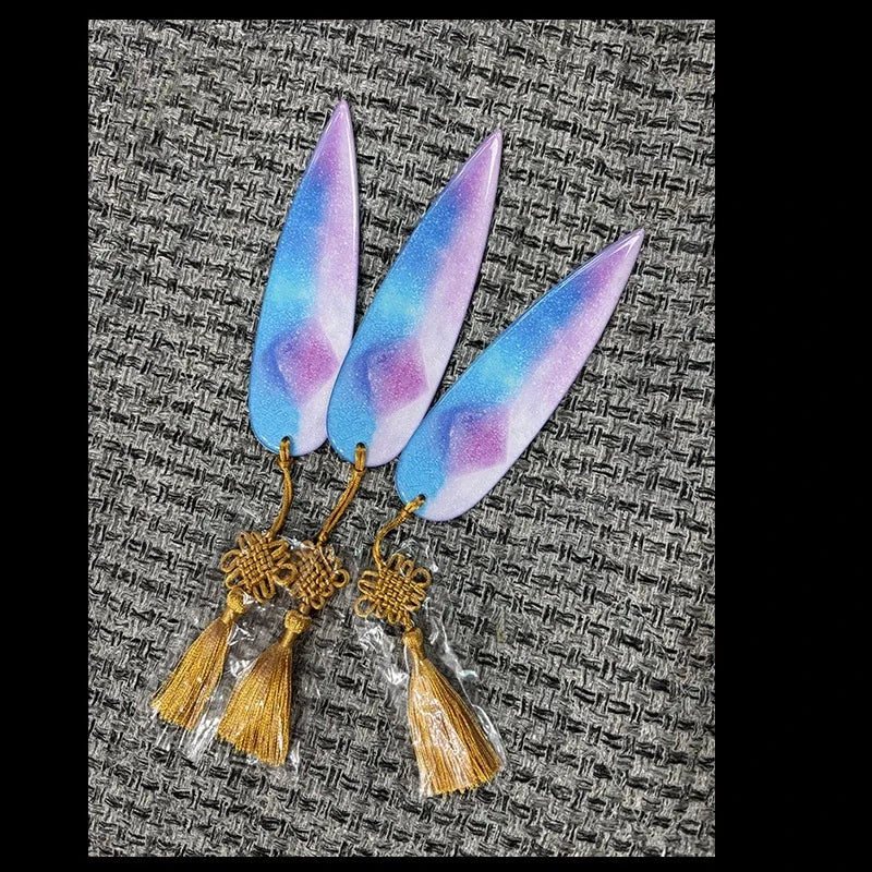 New Rumi Sword With Symbol Prop Purple Long Sword Cosplay 3d Print Telescopic Accessories Women Men Carnival - product image 10